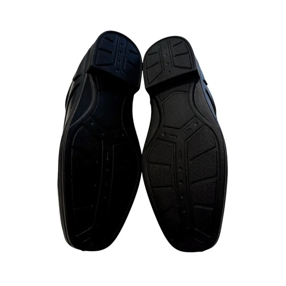 Deer Stags Blazing Boys' Oxford Dress Shoes in Black, Size 7Y